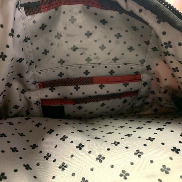 LUG Black & Red Buffalo Plaid Nylon MINI RANGER Crossbody Organizer - Picture 9 of 16